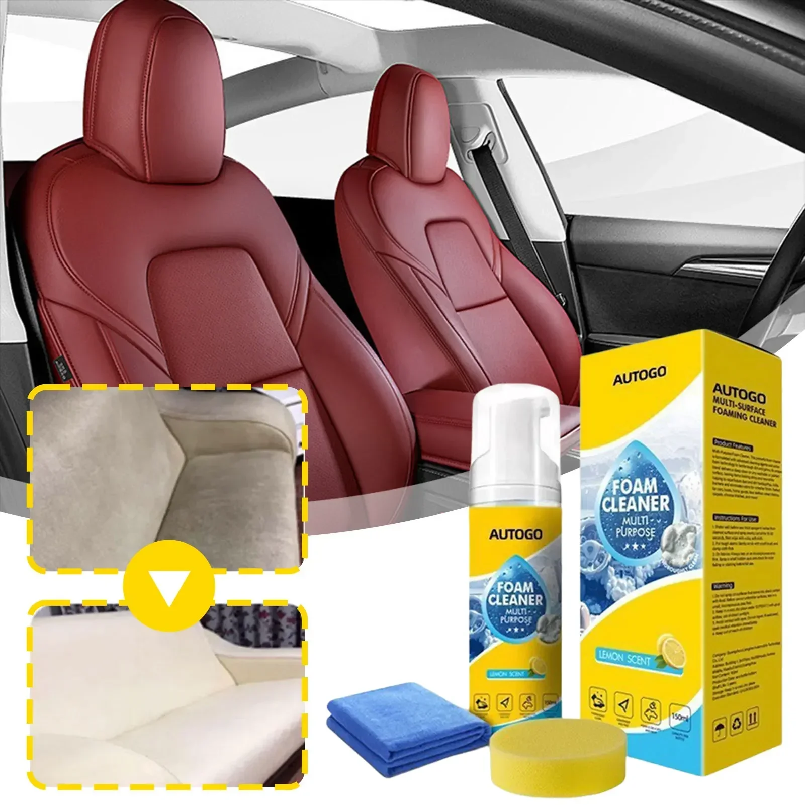 Sneaker Leather Care - Detergente Schiumogeno Multiuso 150ml per Interni