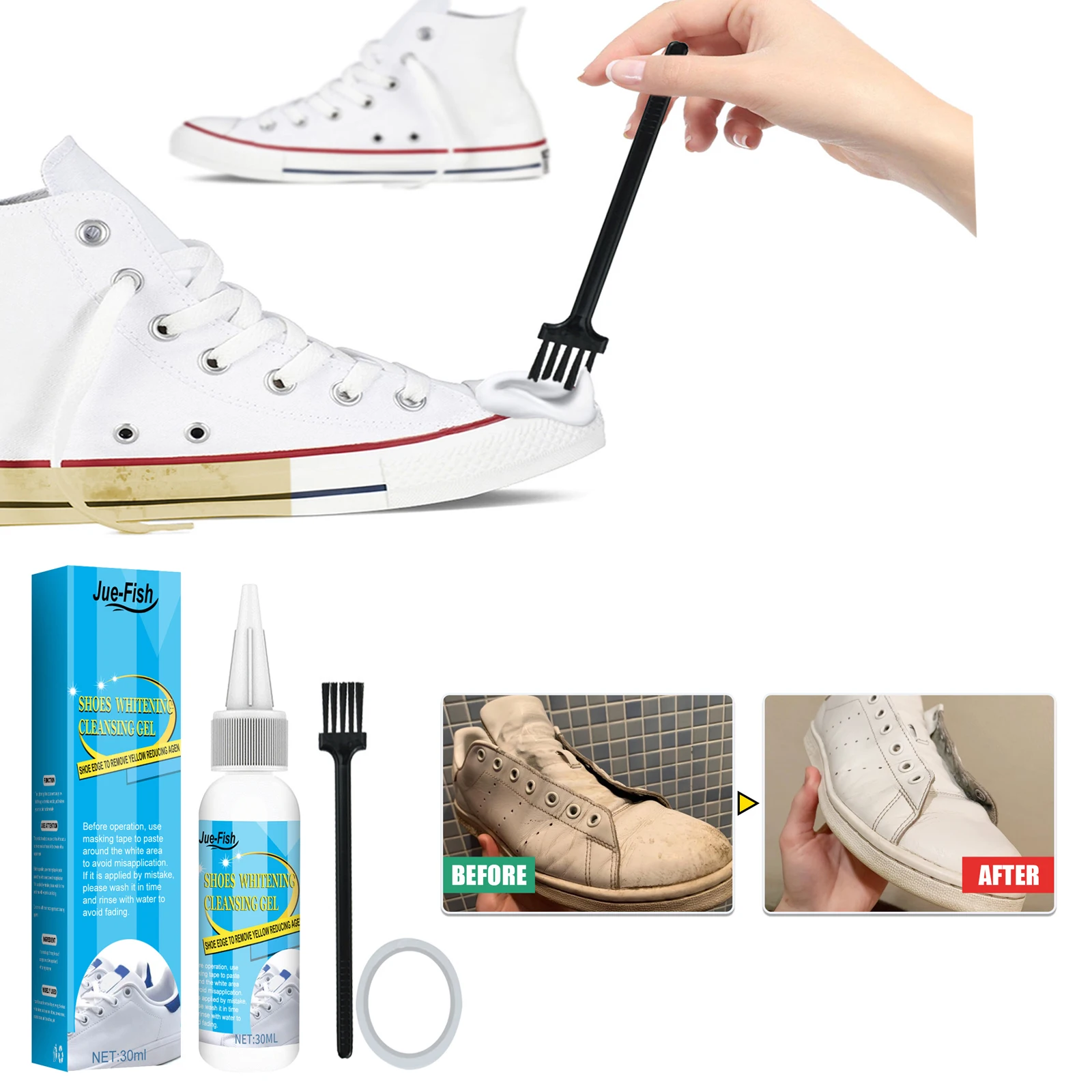 Sneaker Cleaning Kit - Scarpe bianche Gel per la pulizia
